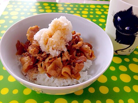 さっぱり☆おろしのっけ豚丼